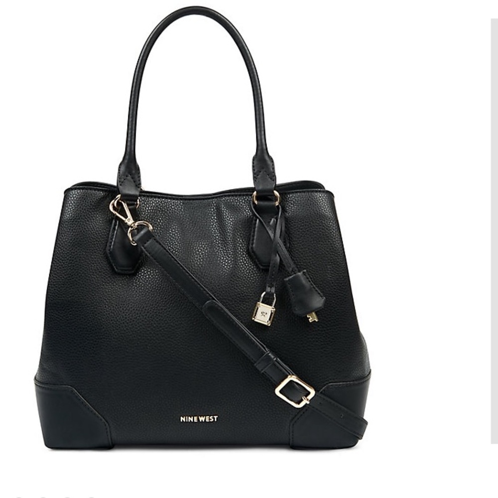 Nine West Brooklyn jet set carryall satchel bag purse